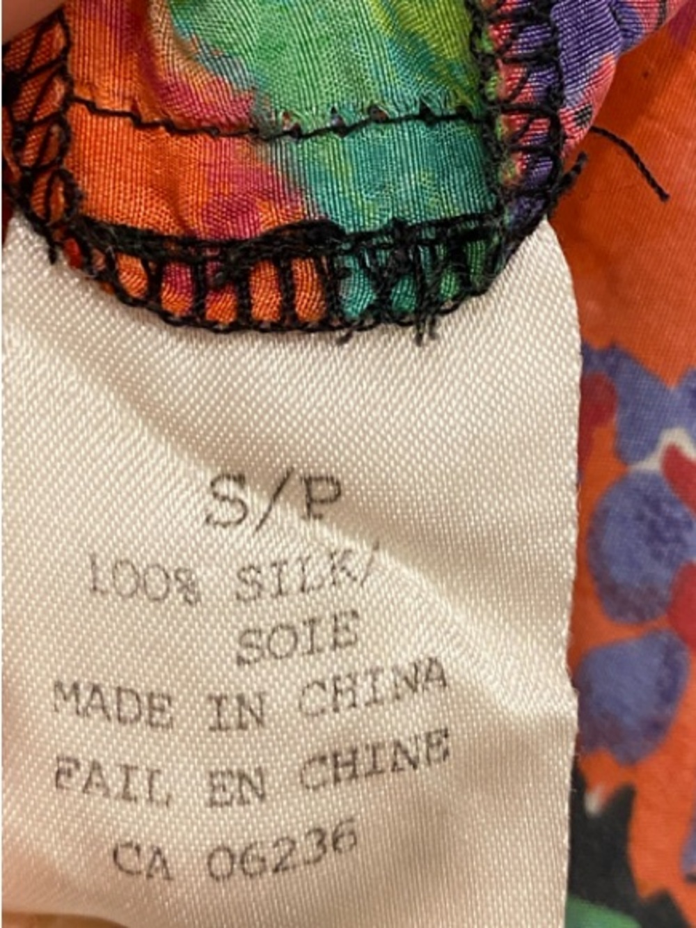 Canary Island 100% Silk Button Down Shirt | Multicolour Floral | Quiet Luxury - Picture 3 of 9